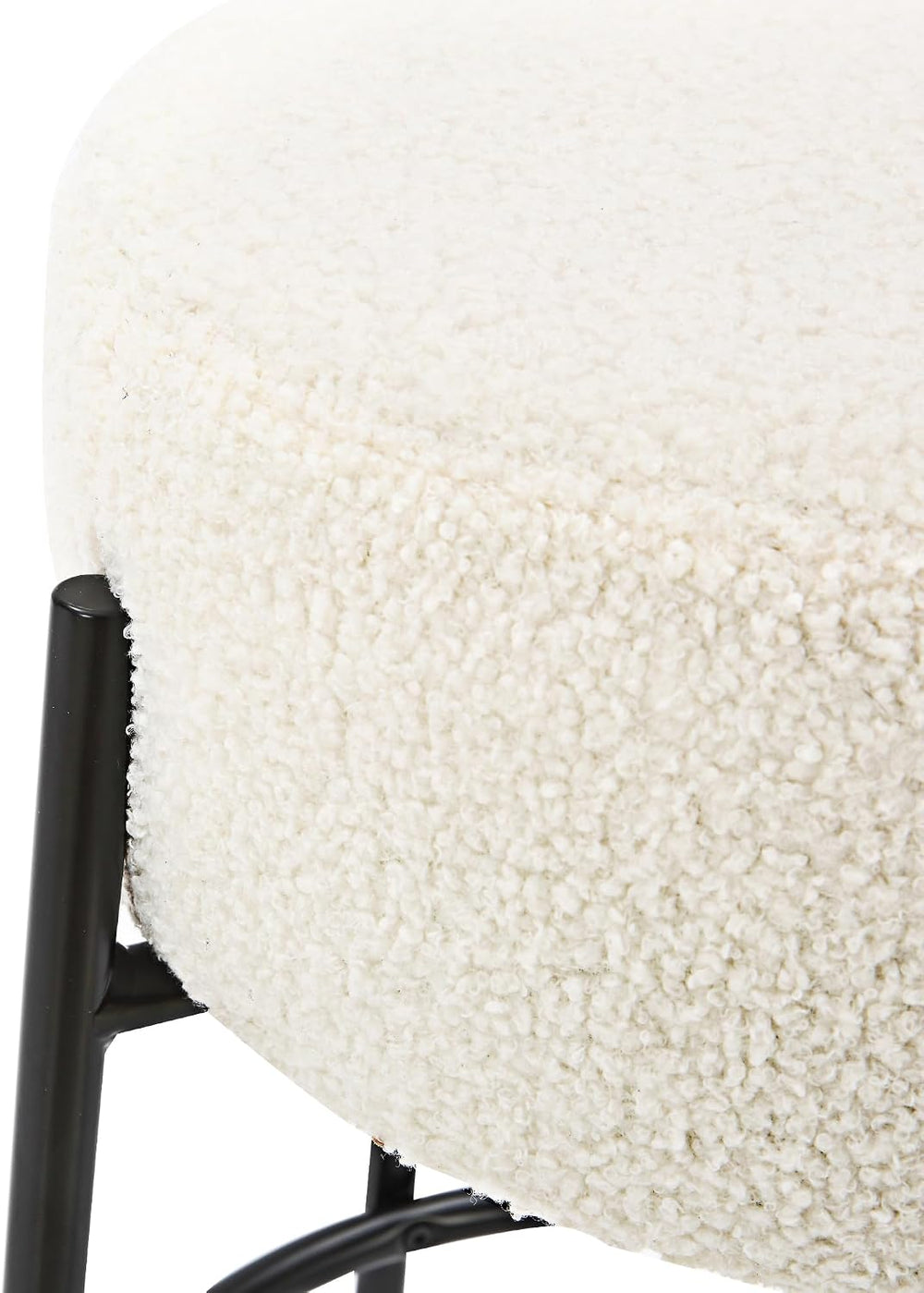 Nathan James Isaac 29" Modern Backless Bar Stool with Round Soft Padded ...