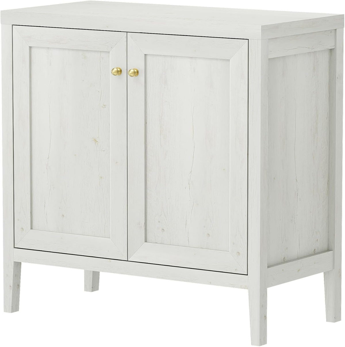 EYYTHUNG Sideboard Buffet Cabinets with Adjusable Shelves, Farmhouse Storage Cabinet, Credenza, Accent Cabinet, Kitchen Coffee Bar Console Table for Living Dining Room, Antique White