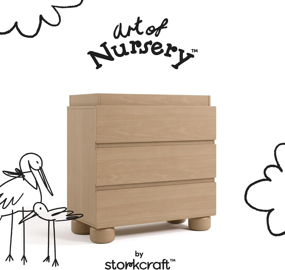 Storkcraft Sorrento 3 Drawer Chest with Changing Topper, Driftwood