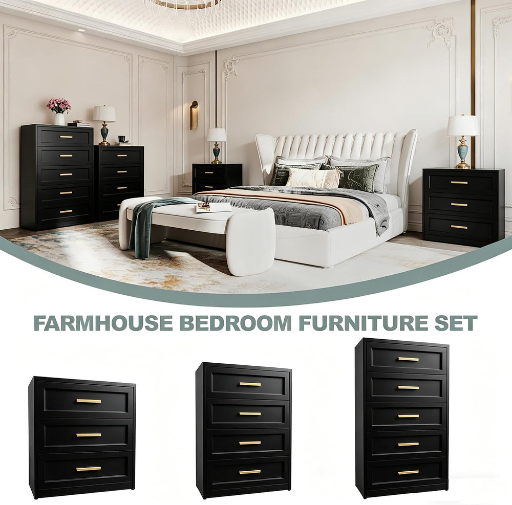 Baborokic Metal Dresser for Bedroom,Steel Chest Drawer Bedroom,4-Drawer Close...