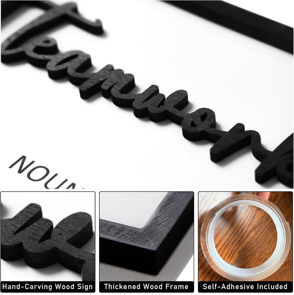 3D Wood Office Wall Art, Framed Inspirational Teamwork Wall Art, Motivational...