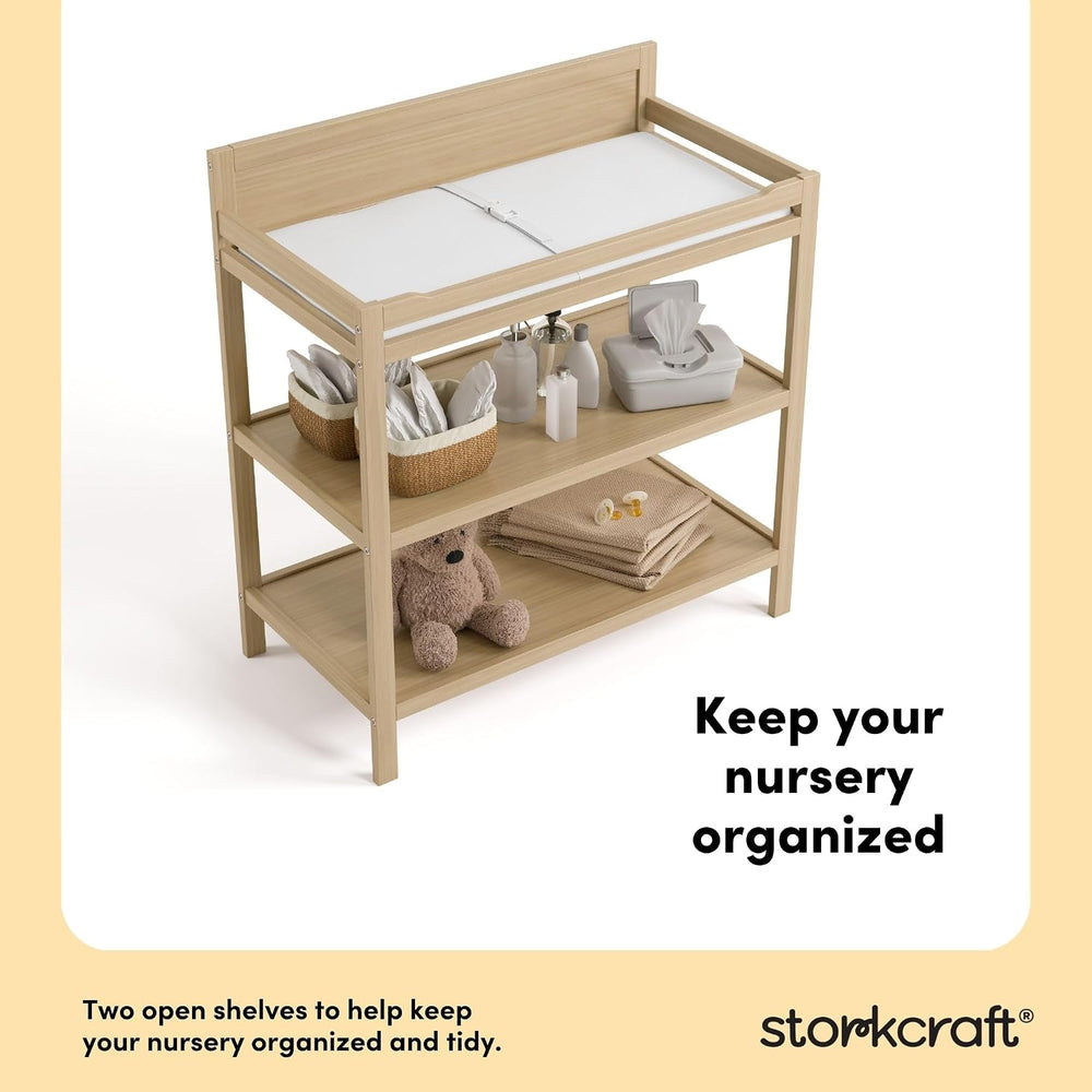 Storkcraft Alpine Changing Table (Driftwood) - Includes Water Resistant Chang...