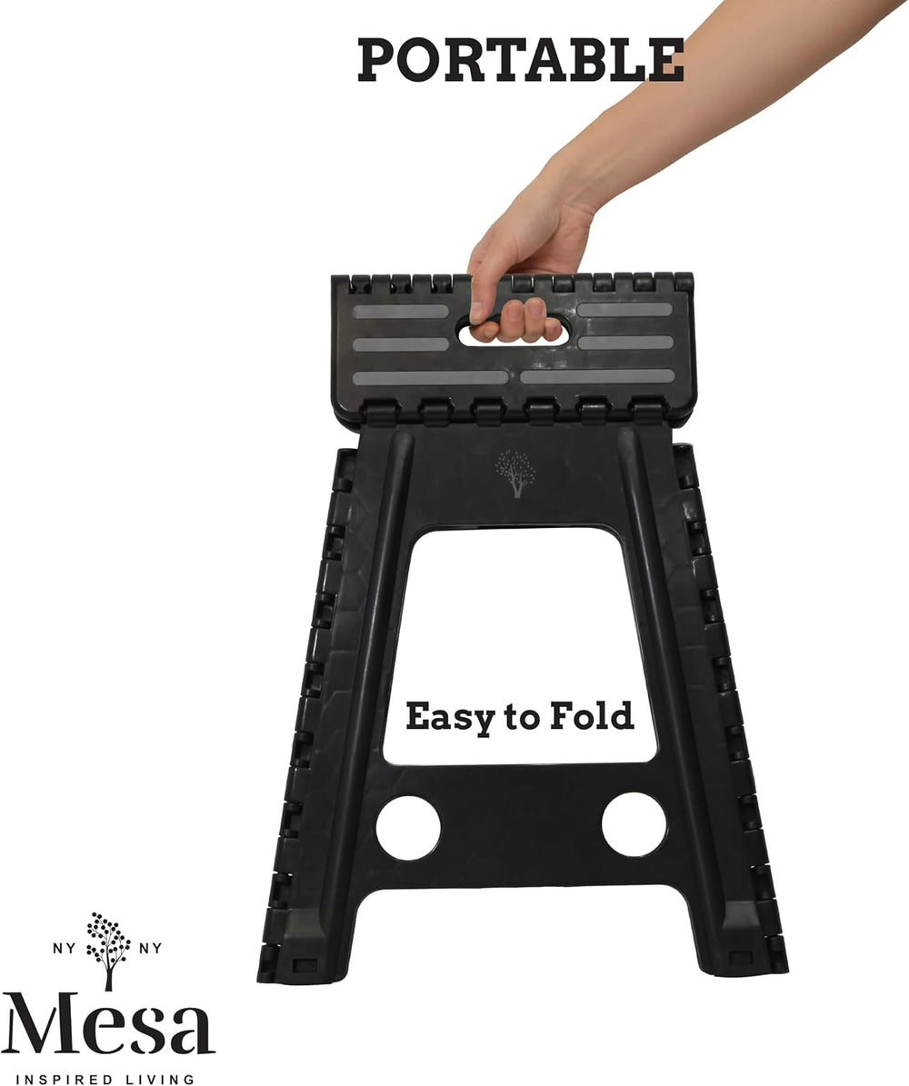Inspired Living 18" Step Stool, Folding Step Stools for Adults, Plastic ...