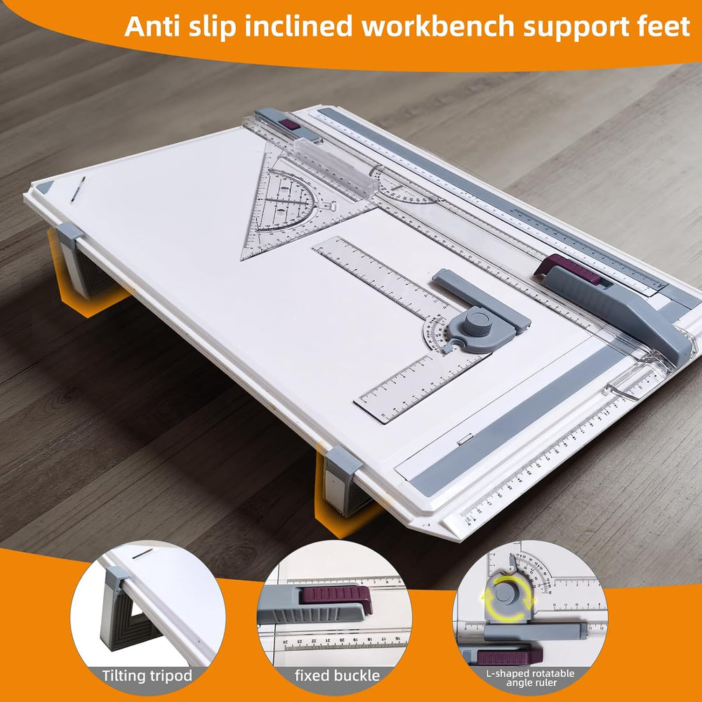 A3 Drawing Board Drafting Table Multifunctional Drawing Board Table with Clea...