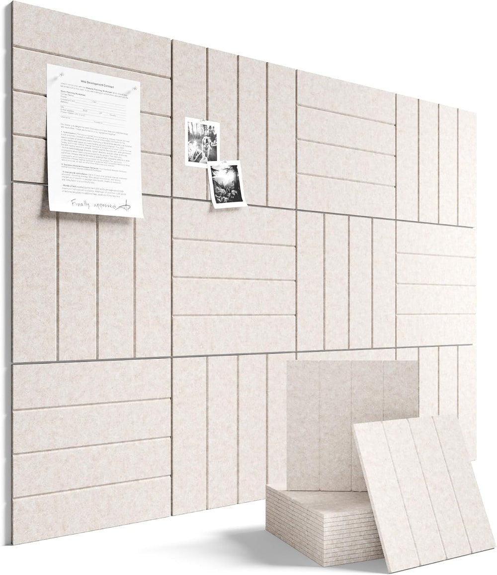 Fluxynara Felt Bulletin Board & Cork Board Alternative 48'' x 36&...