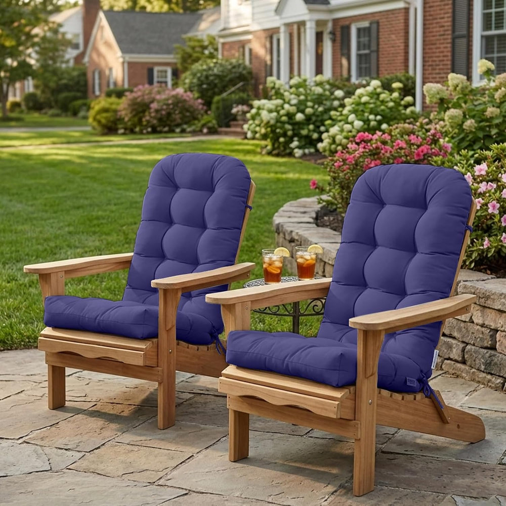 EAGLE PEAK High Back Adirondack Chair Cushions, 5" Thick Non Slip Tufted...