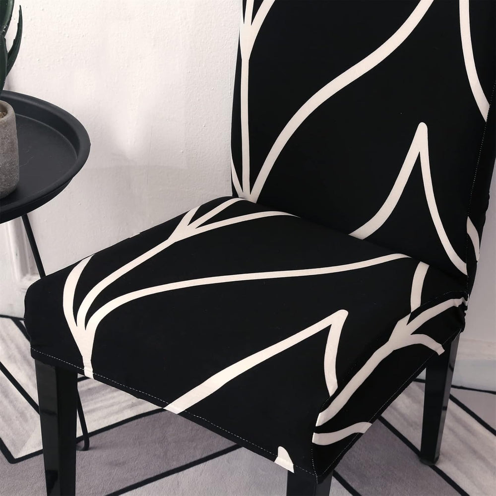 Dining Room Chair Covers Slipcovers Set of 6, Stretch Spandex Removable Washa...