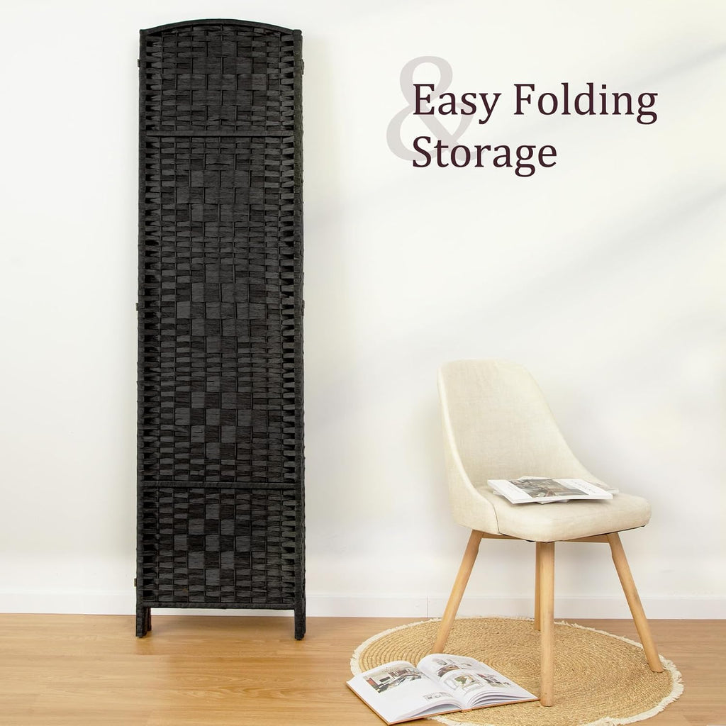 RHF Room Divider Panel,Partition Room Dividers,3Panel Privacy Screen,Black