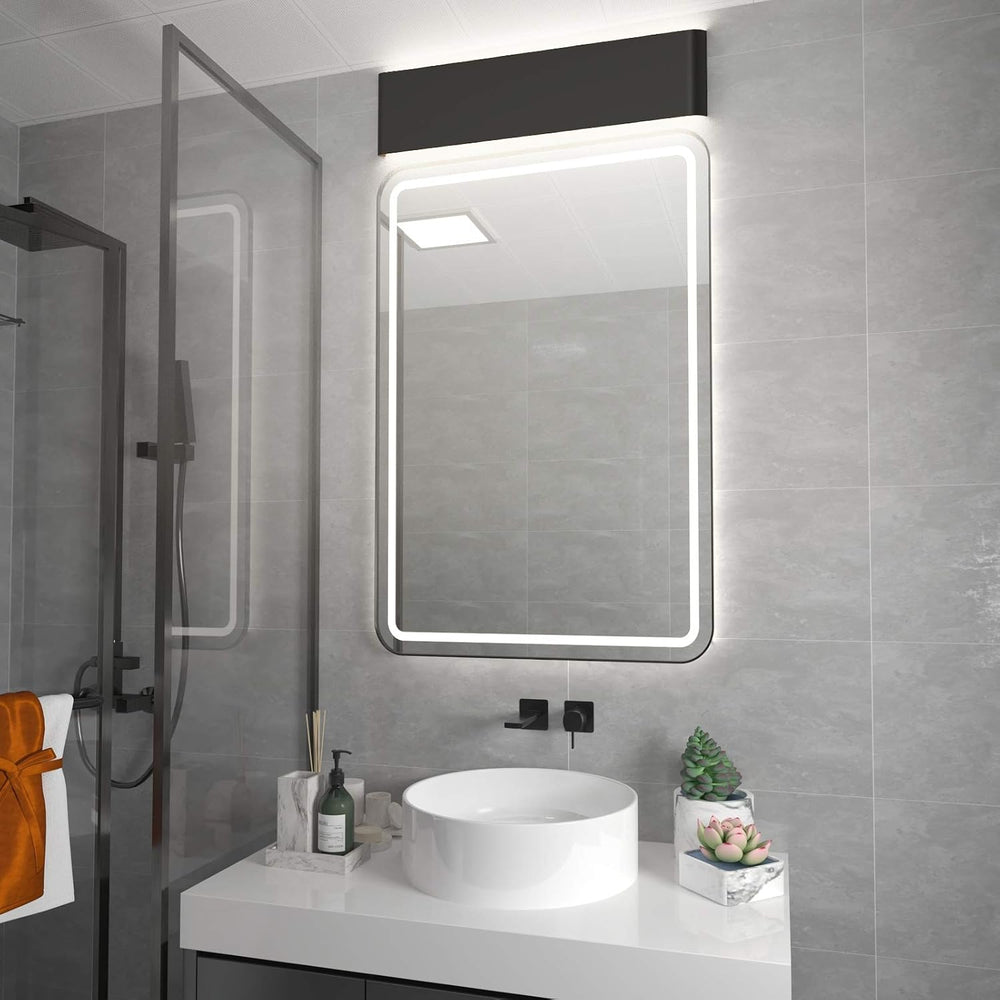 Aipsun 24" Modern Vanity Light Black Bathroom Light Fixture Over Mirror