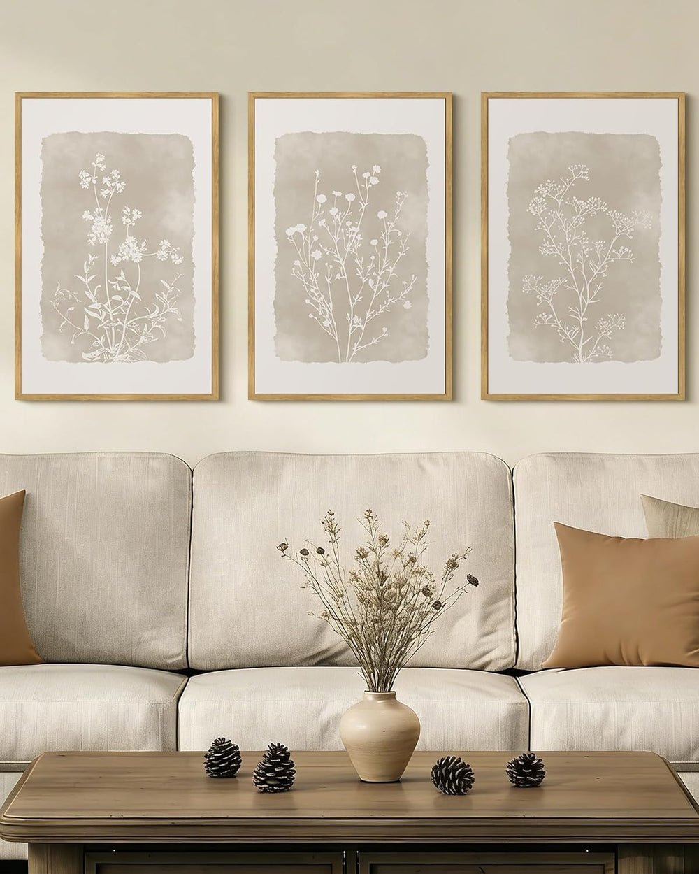 Drsoum Botanical Flower Wall Art Framed Vintage Floral Wall Prints Wildflower...