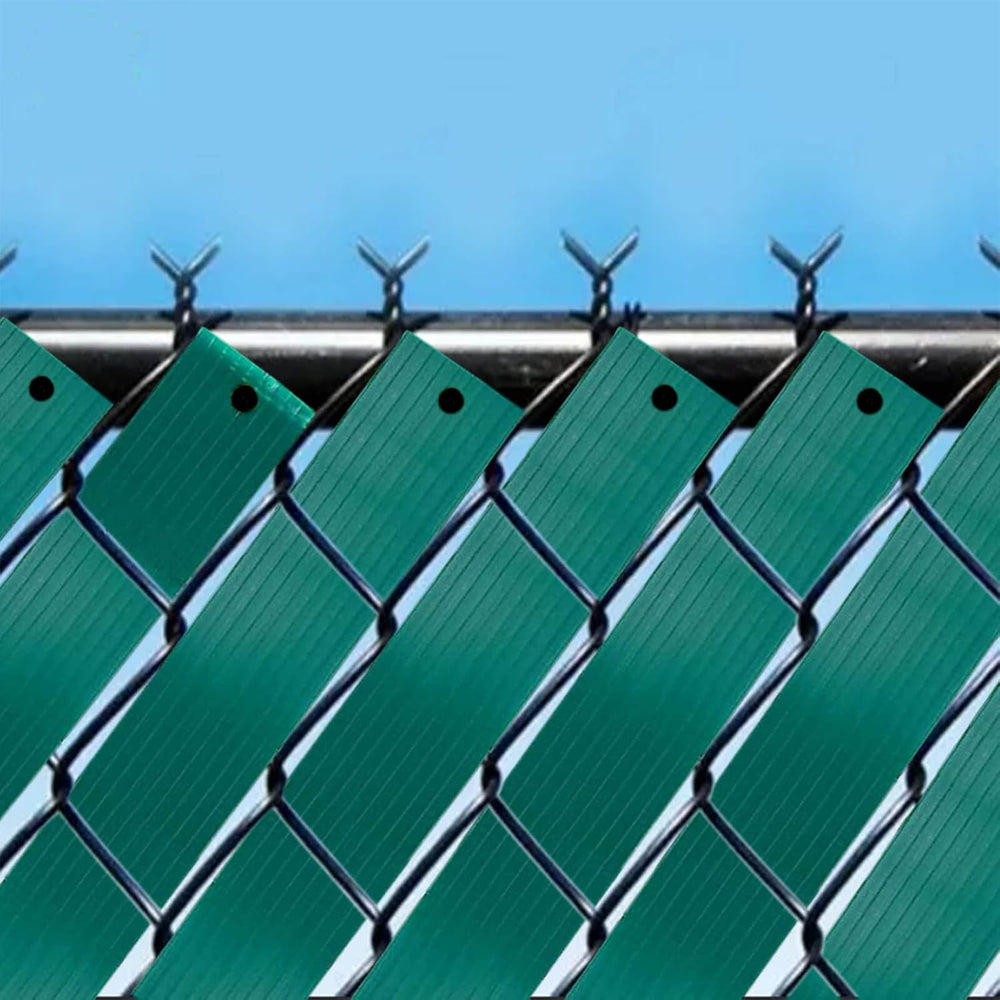 Chain Link Fence Privacy Tape, 246ft x 0.15ft Chain Link Fence Slats, Fence C...