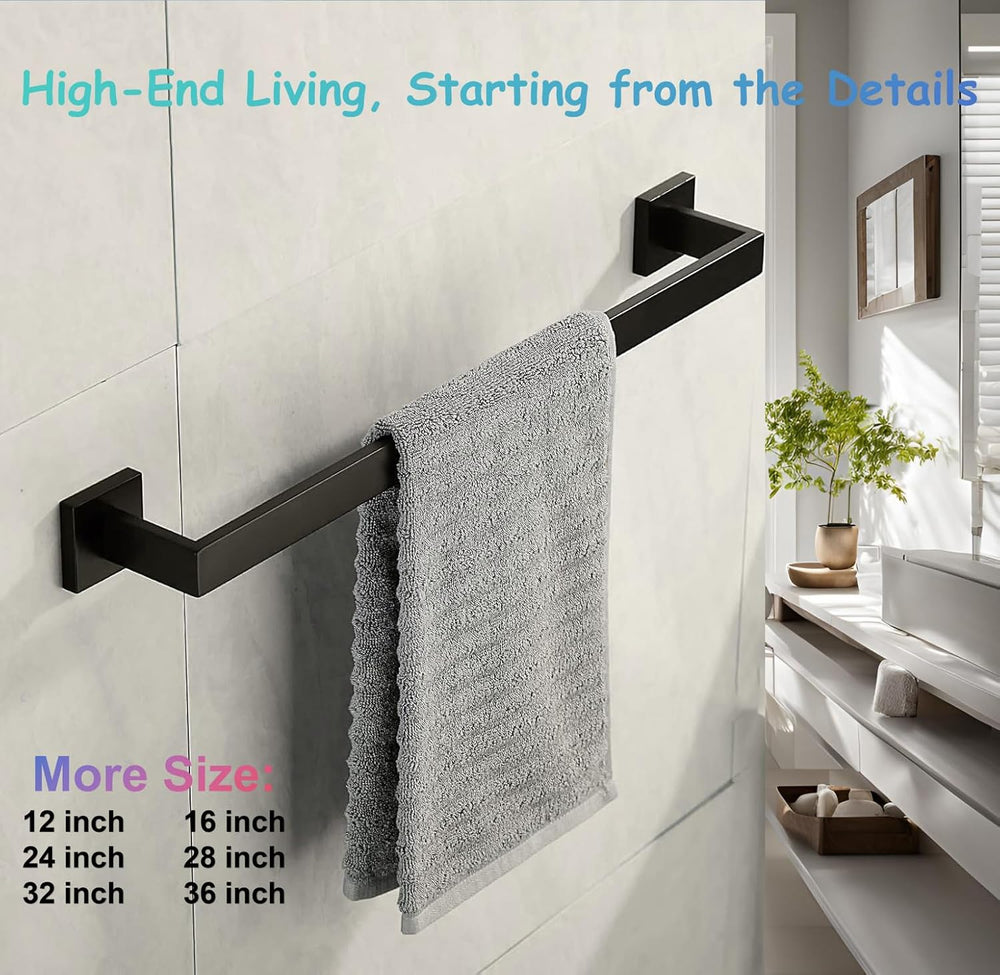 24 Inch Towel Bar 2 Pack for Bathroom 12/16/24/28/32/36 Inch Kitchen Towel Ho...