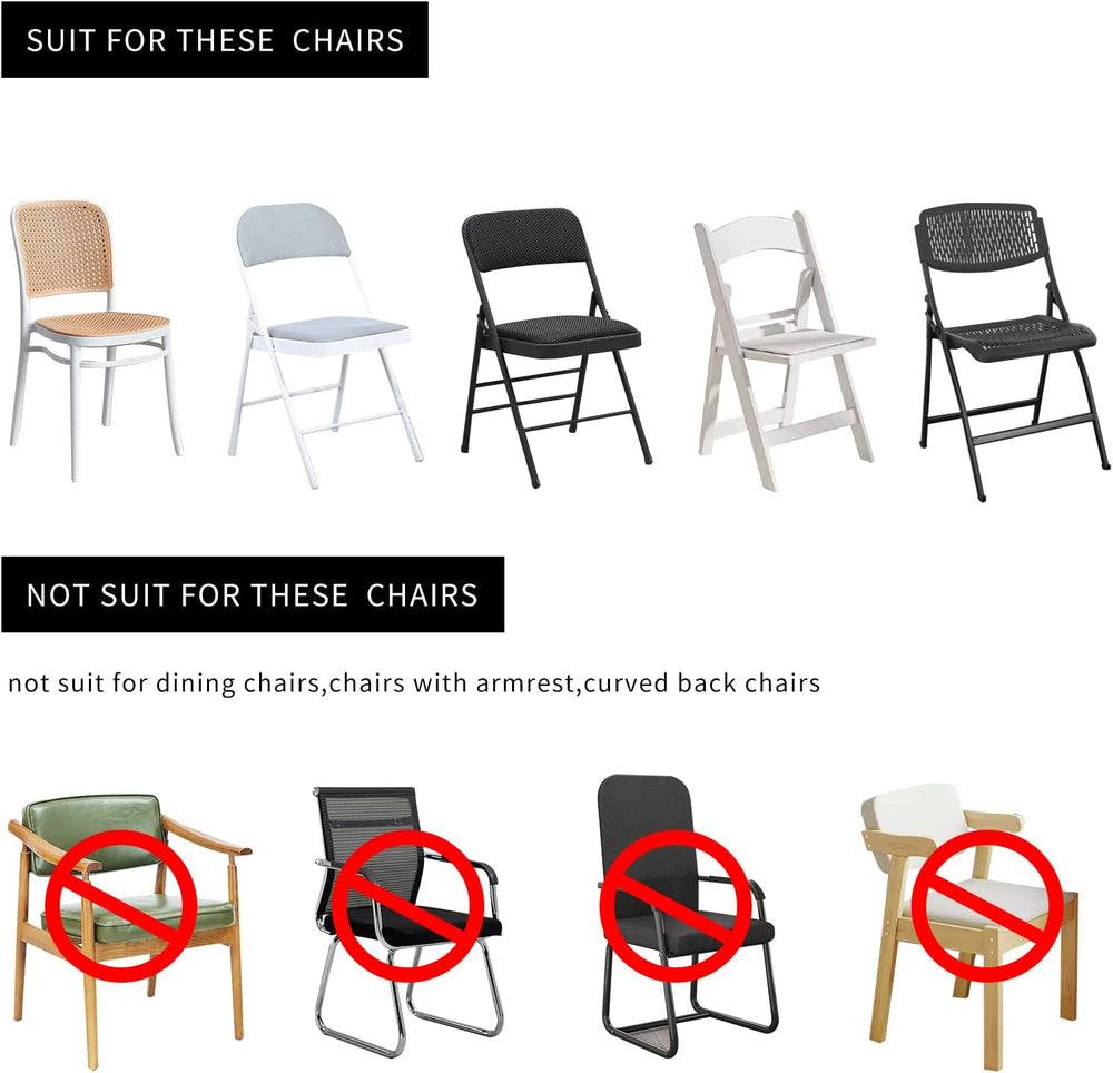 HAINARverS Stretch Spandex Folding Chair Covers 30PCS White Universal