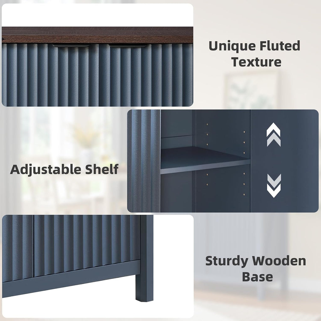 BuildHom 32" Sideboard Buffet Cabinet with Storage, Coffee Bar Cabinet