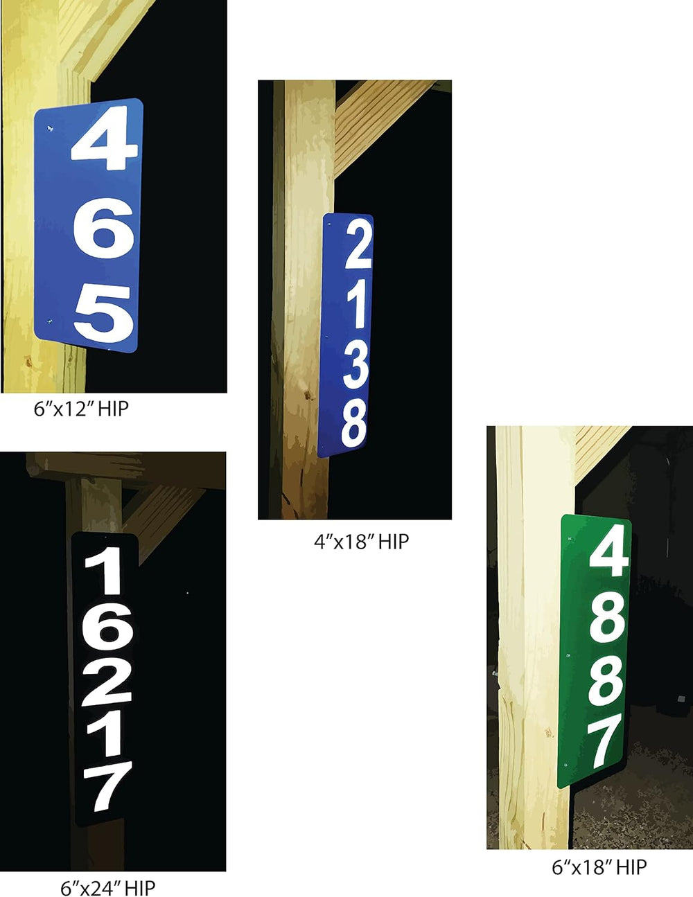 Reflective Custom Address Sign Highly Visible Day & Night, Excellent for ...