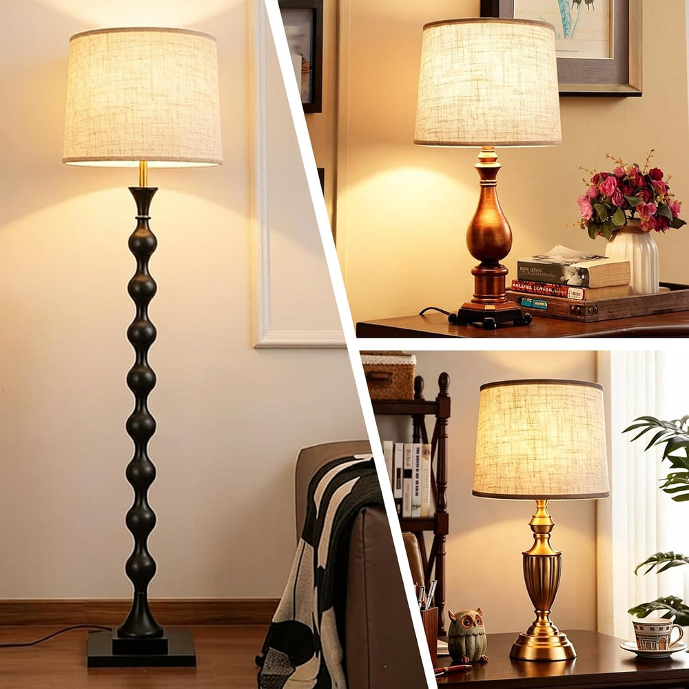 Large Drum Lamp Shade, Natural Linen 13"Top x 16" Bottom x 11"...