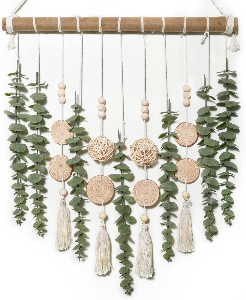 GIAUMA Artificial Hanging Eucalyptus Wall Decor for Bathroom Sage Green