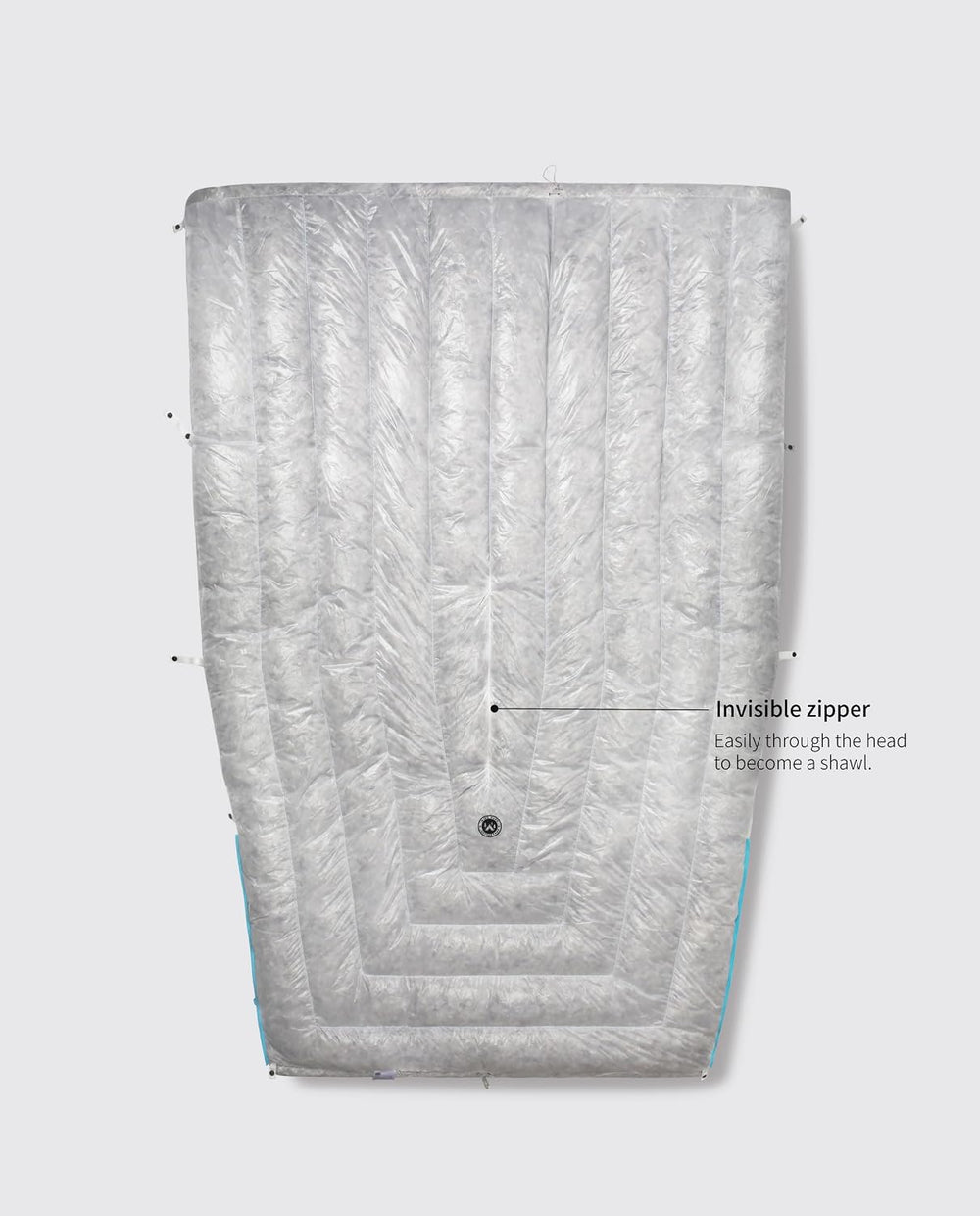 Tiny PRO Series 10D Lightweight 800FP Wearable Down Sleeping Bag Quilt for Ba...