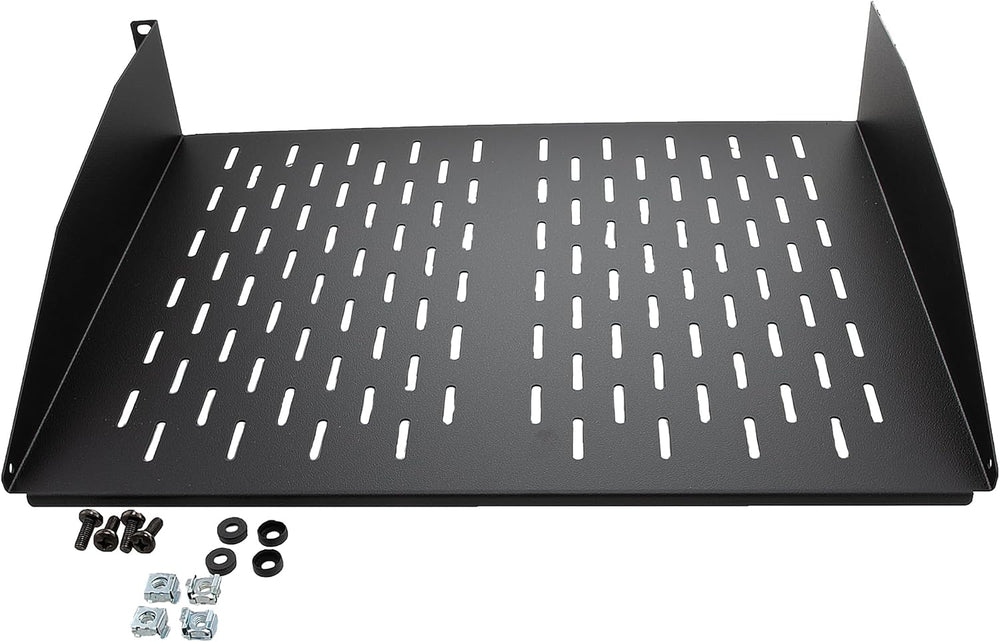 NavePoint 2U 19-Inch Universal Vented Rack Mount Cantilever Server Cabinet Sh...