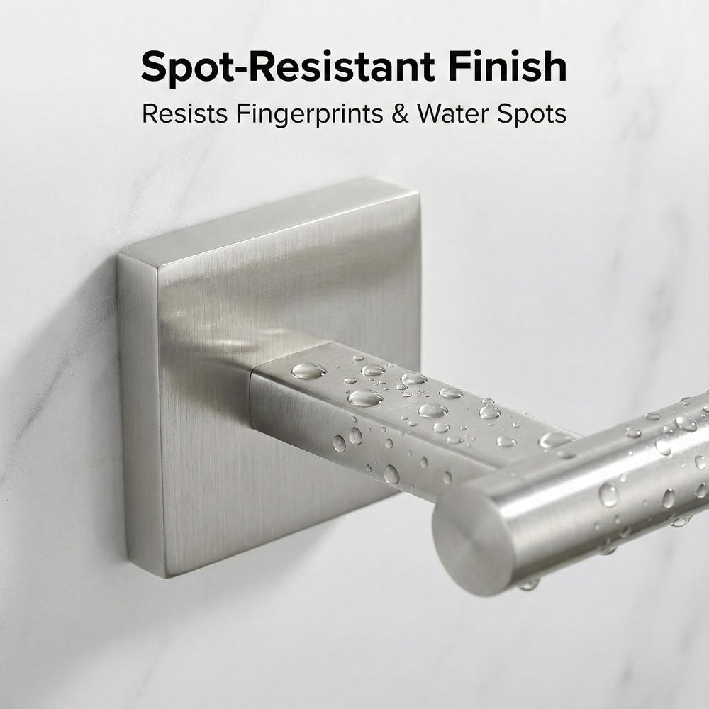 16 in 5-Piece Bathroom Hardware Set, Brushed Nickel
