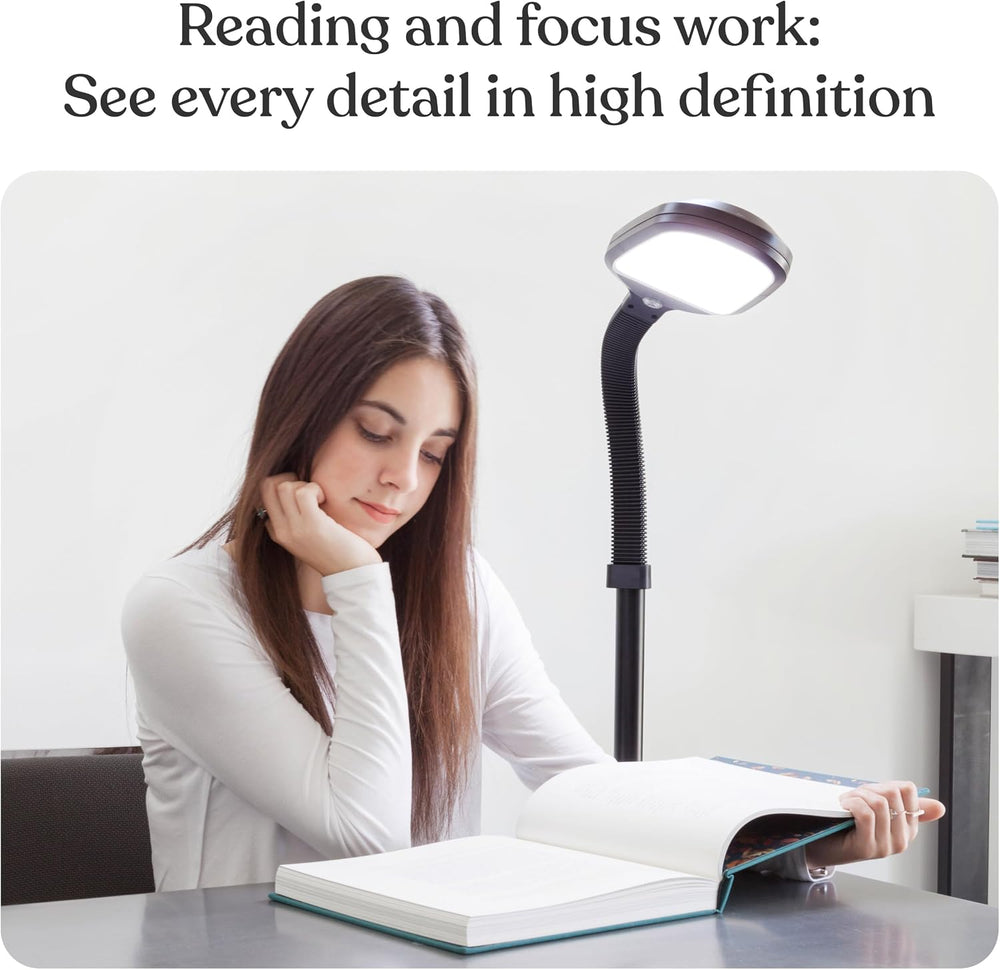 Brightech Litespan - Bright LED Floor Reading Lamp for Over Chair Crafts and ...