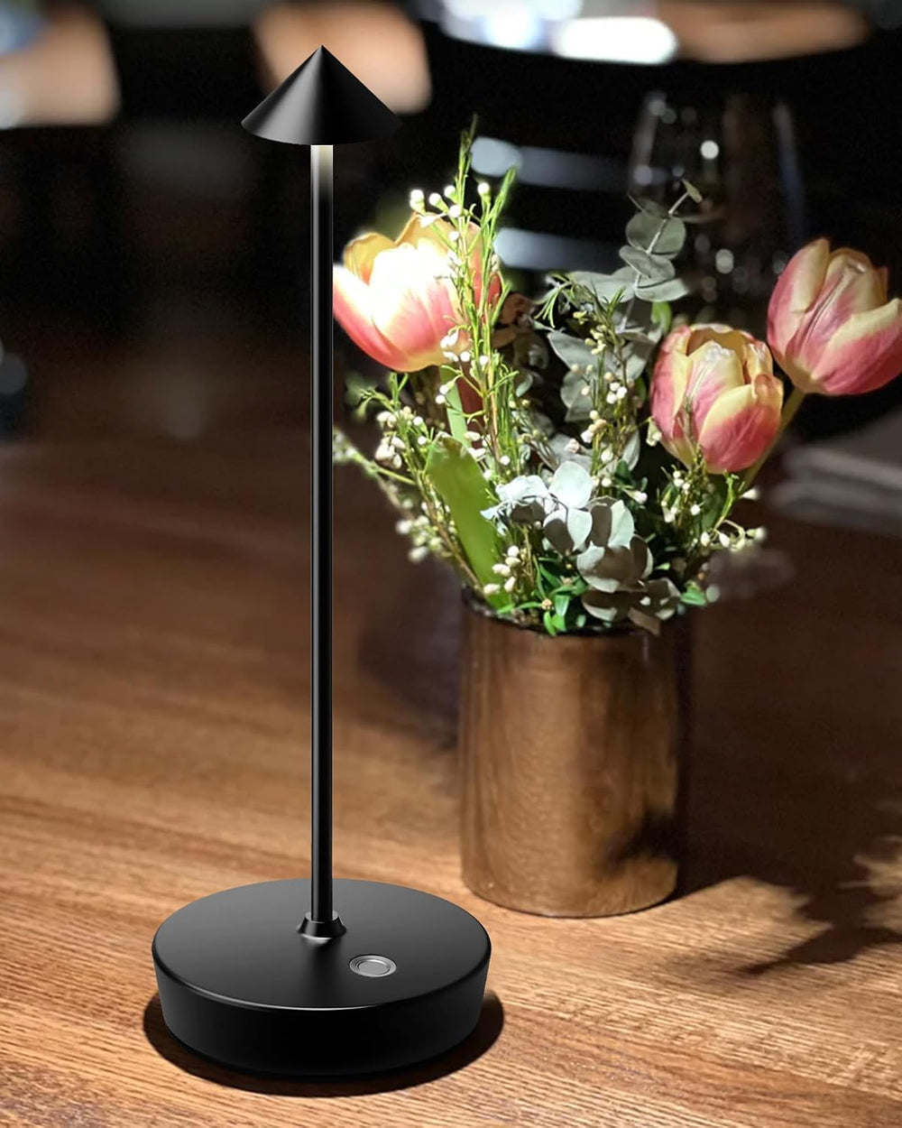 LED Cordless Table Lights Rechargeable 6000mAh Battery Outdoor Desk Lamp