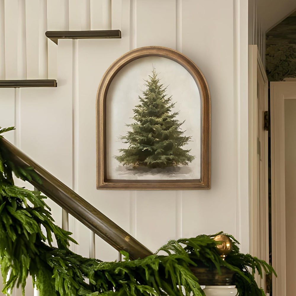 Christmas Decorations - 11" x 13.8" Christmas Tree Framed Wall Art