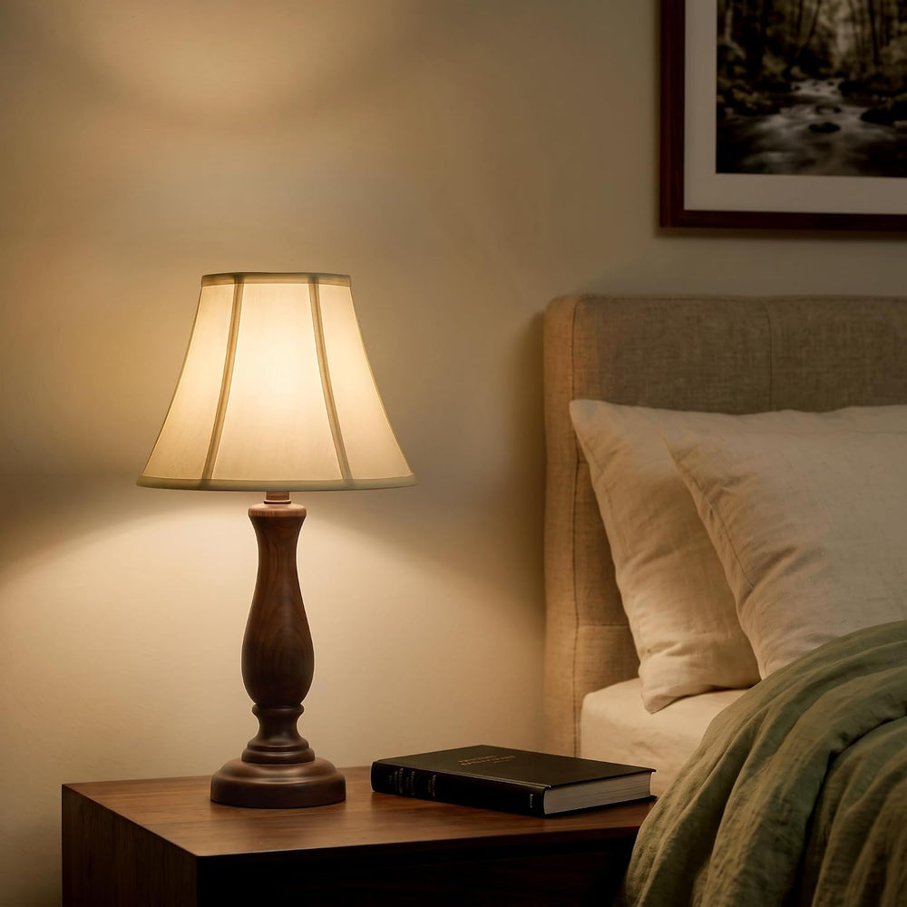 1-Pack Cream Bell Lamp Shade, 6.7" Top x 13" Bottom x 10" Heig...