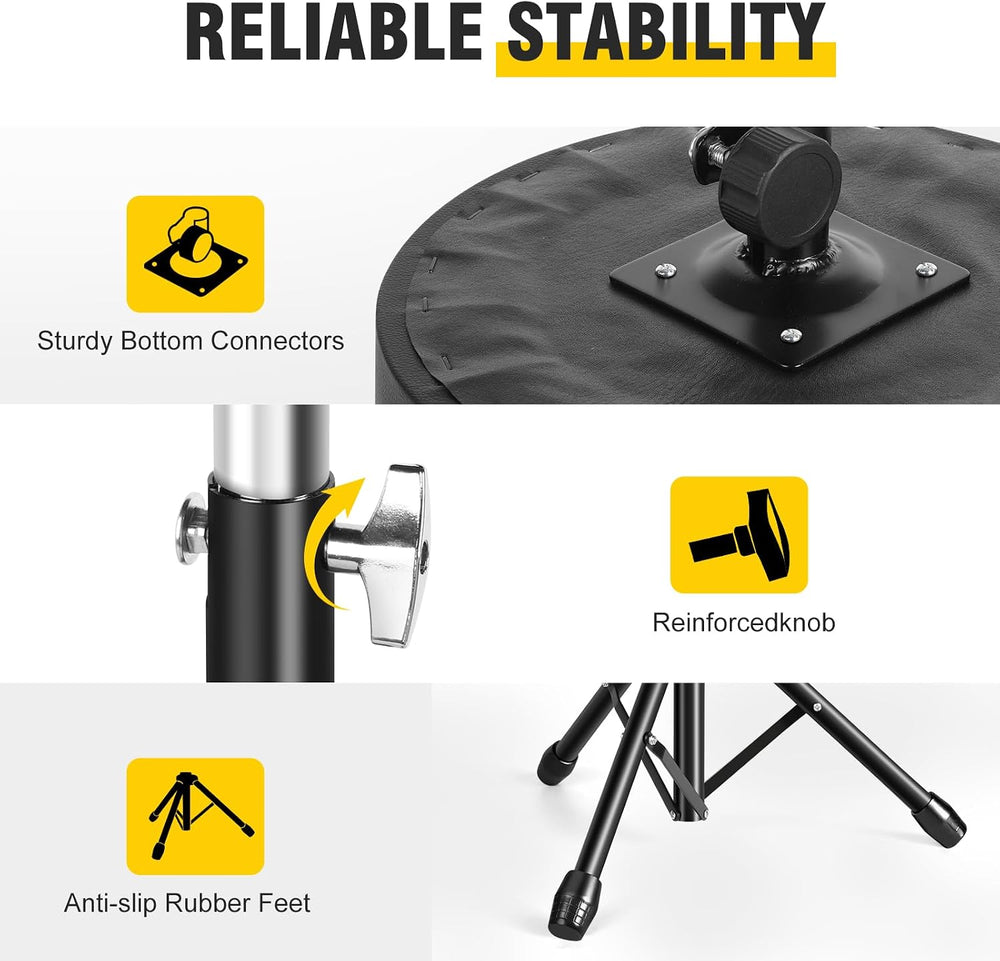 GrowDaily Drum Throne,Adjustable Stool Drum Universal