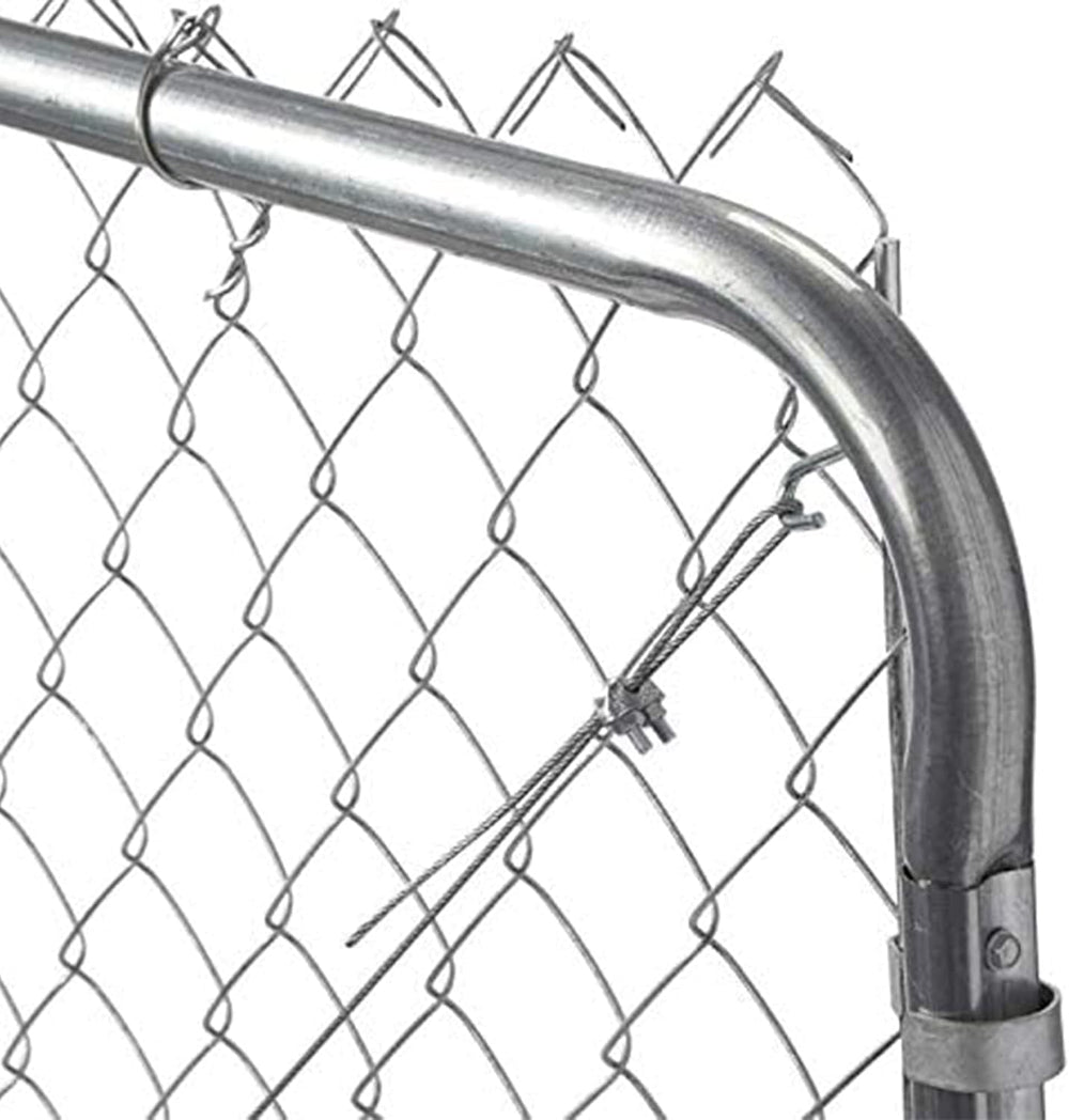 Adjust-A-Gate Chain Link Round Gate Kit, Silver, 24-72 in, 70 in Tall