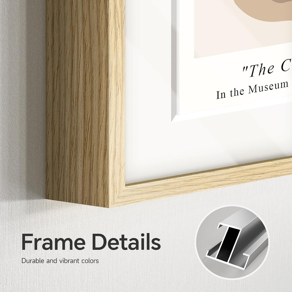4 Piece Framed Matisse Abstract Neutral Botanical Wall Art, 11x14 Inch