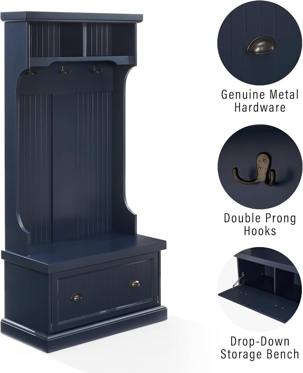 Crosley Furniture Shoreline Hall Tree, Storage Cabinets