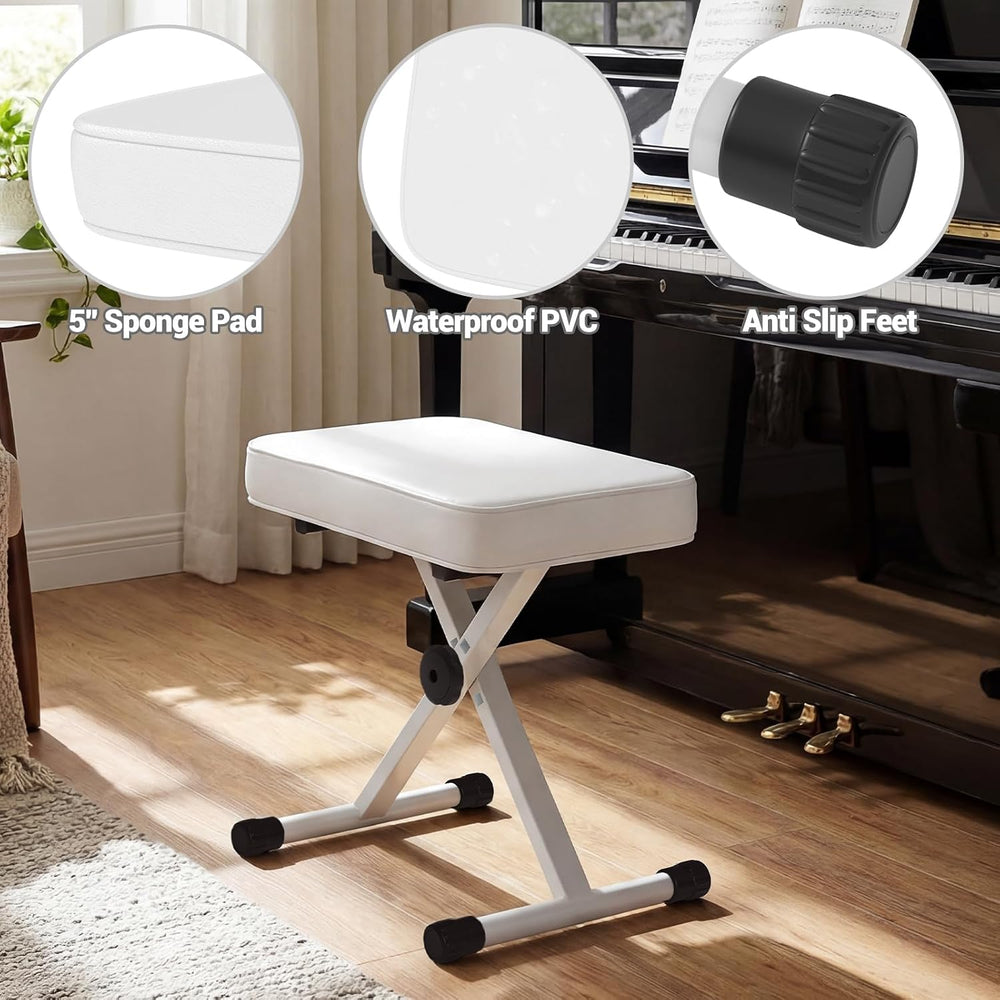 DUMOS Plastic Folding Chairs with Sturdy Metal Frame for Home