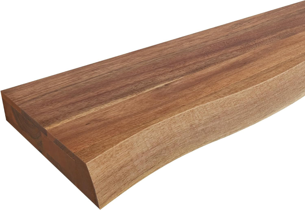 Howizz 24'' Live Edge Floating Shelves for Wall, Acacia Wood Wall Mou...