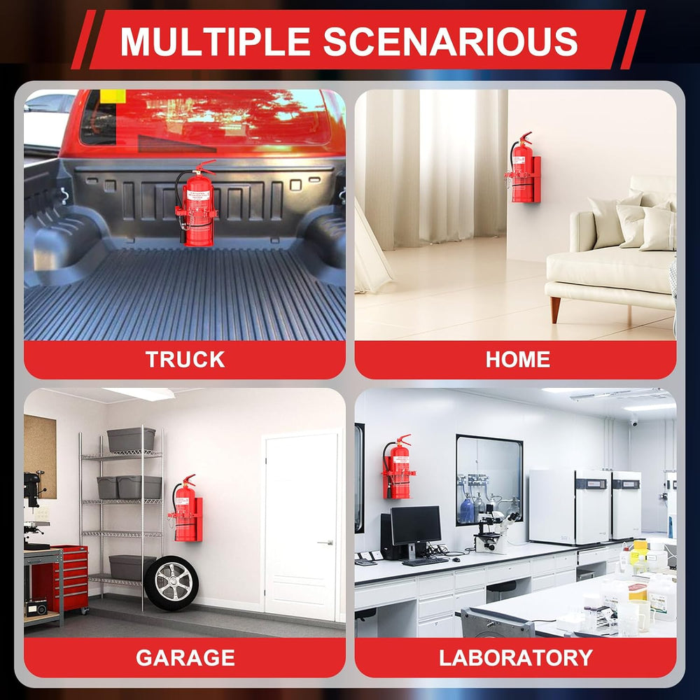 Fire Extinguisher Mount, Heavy Duty Fire Extinguisher Bracket for School Home...
