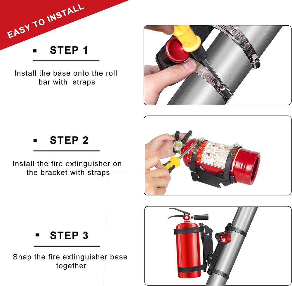 Car Fire Extinguisher Mount Bracket Aluminum Quick Release
