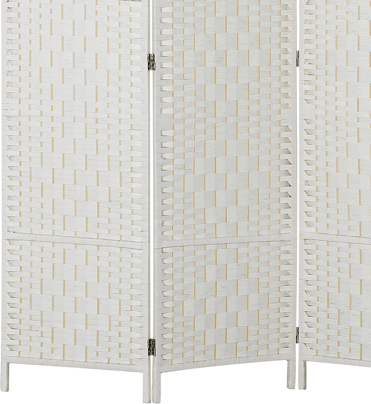 HOMCOM Room Divider 3-Panel, 6FT-Tall Folding Privacy Screen, White