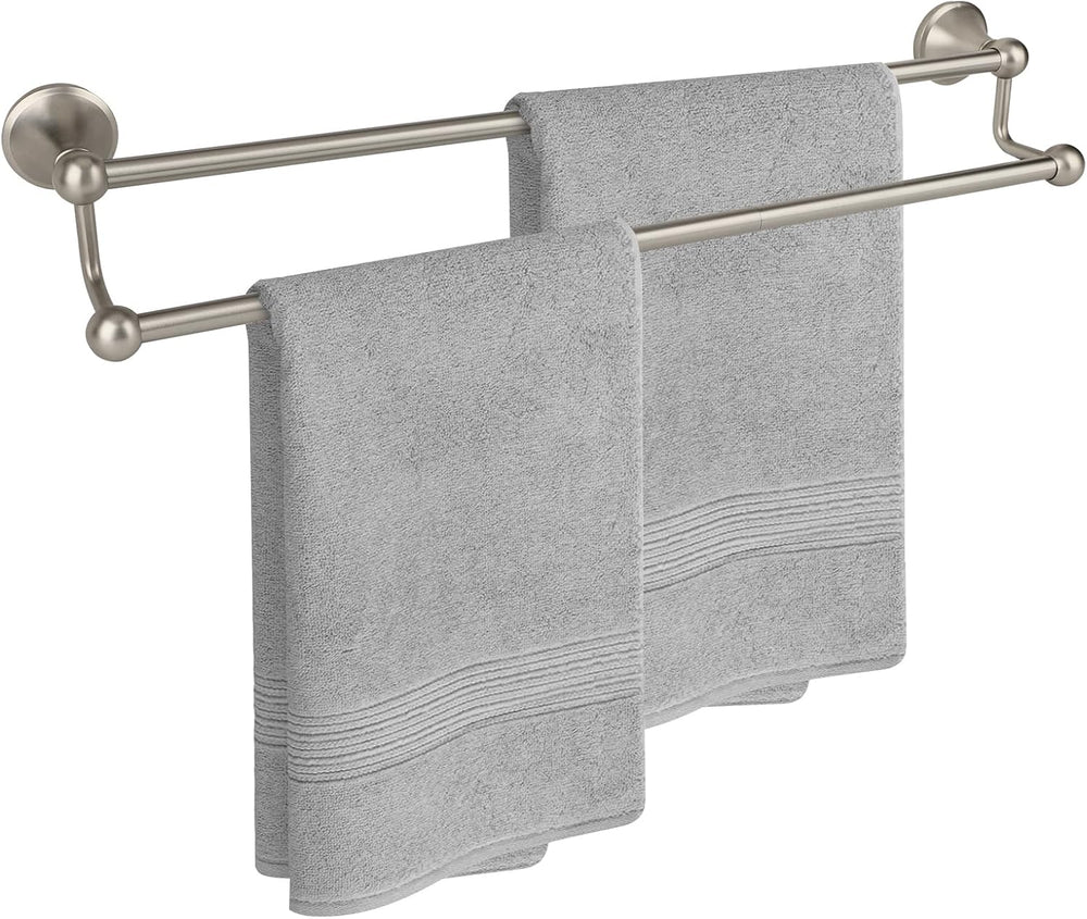 24 inch Double Towel Bar Towel Racks for Bathroom Brushed Nickel