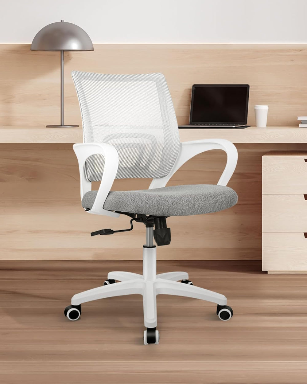 NEO CHAIR Office Computer Chair Ergonomic Mid-Back Mesh Desk Chair, Grey