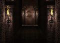 BELECO 12x10ft Fabric Gothic Castle Backdrop Ancient Black Brick Stone Wall Arches Torches Dungeon Medieval Castle Scene Halloween Night Background Medieval Party Decorations Studio Booth Photo Props