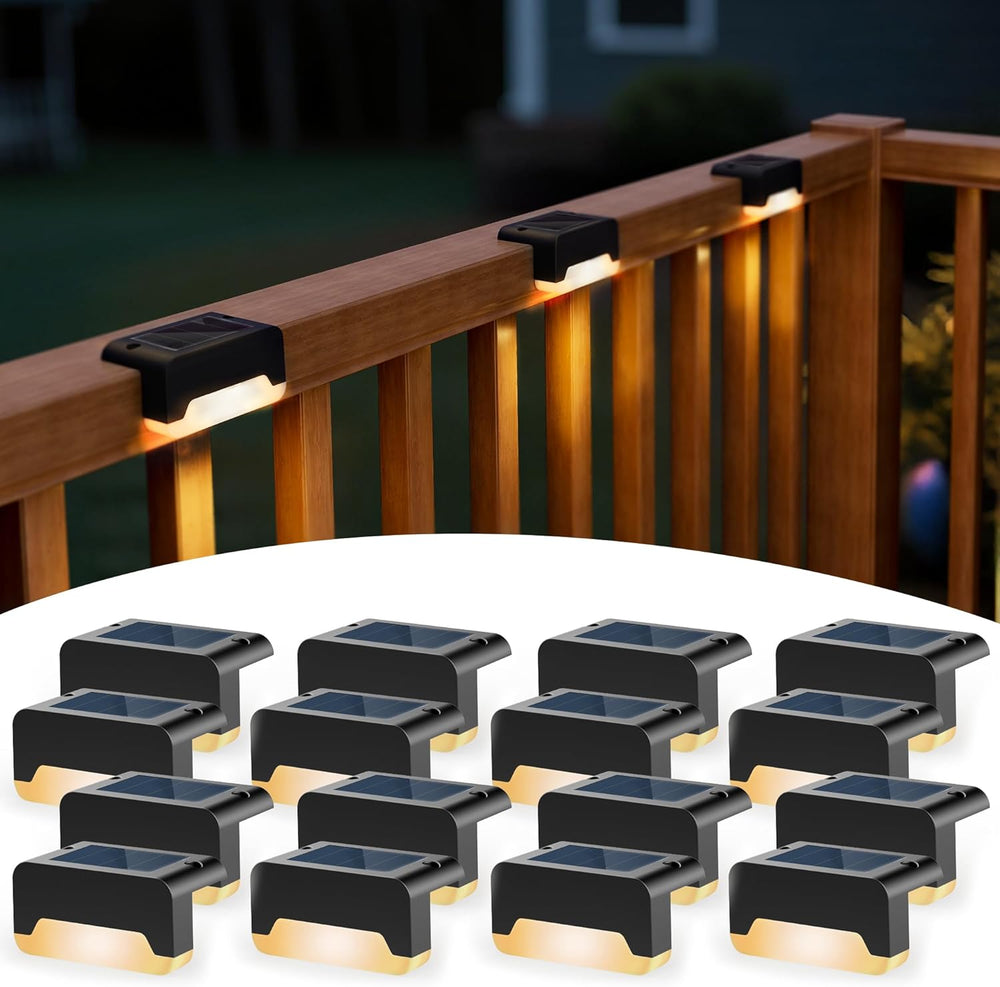 SOLPEX Solar Deck Lights, Solar Step Lights for Outside Waterproof Led Stair ...