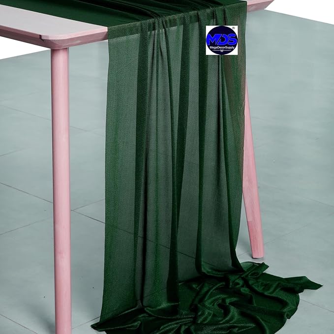 MDS Halloween Chiffon Table Runner - 12 Pack, 29 x 170 Inches, 14ft Each - Sh...