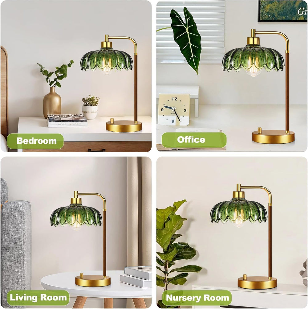 ILLMTW Vintage Table Lamp Set of 2 for Bedroom Living Room,Small Bedside Lamp...