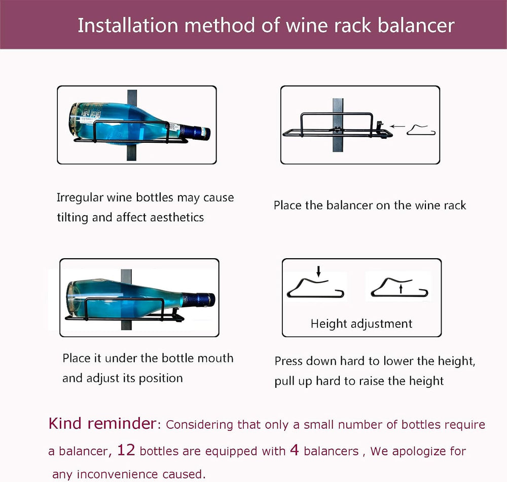 12 Bottles Wall Mount Wine Rack