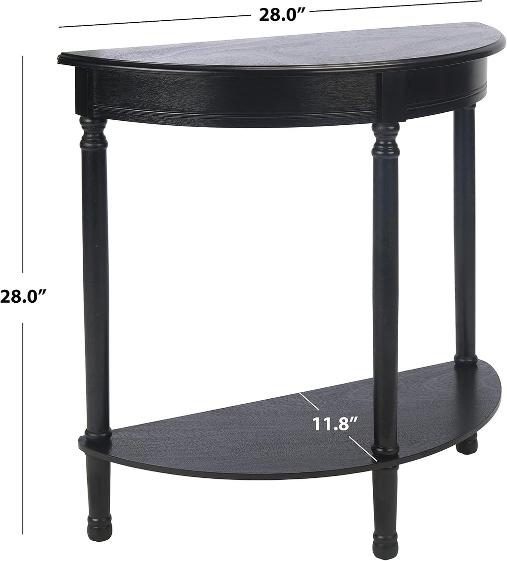 SAFAVIEH Tinsley Wood Console Entryway Table, 28" Black CNS5723B