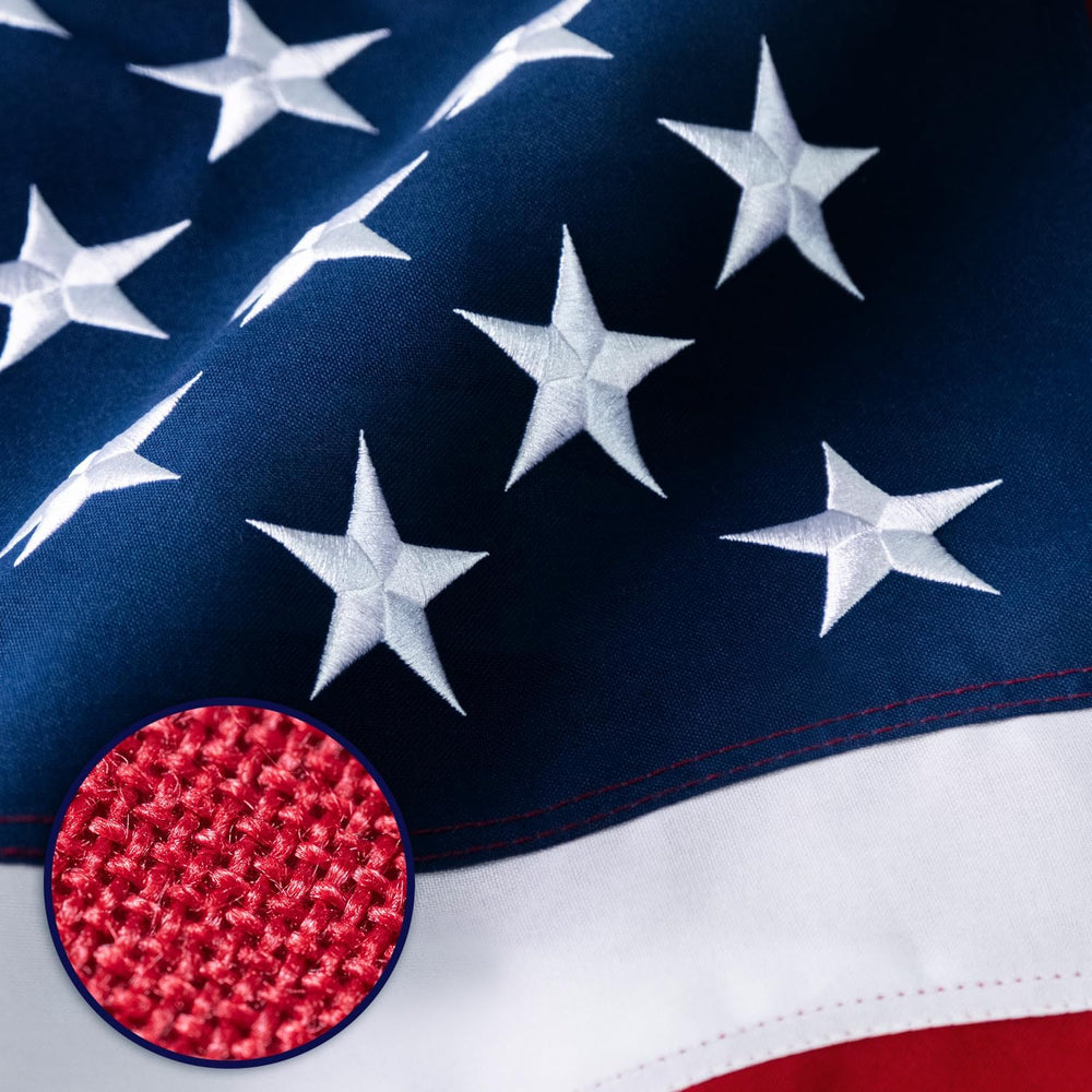 American Flag 4x6 ft - Deluxe Super Tough Series, Heavy Duty Spun Polyester, ...