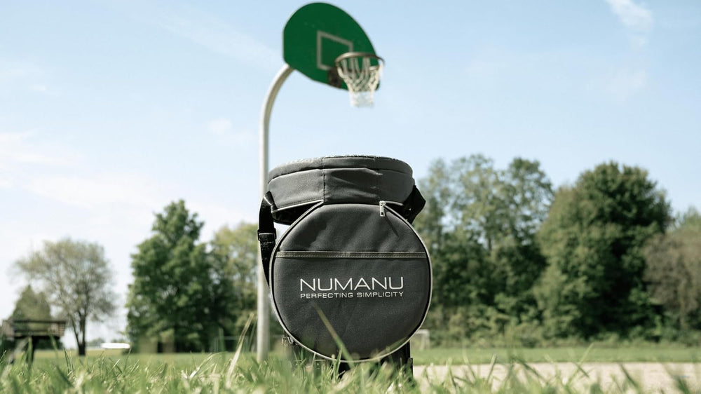 NUMANU XXL Lite Collapsible Stool, 3-in-1 Cushion + Bag, 880 lbs, Round