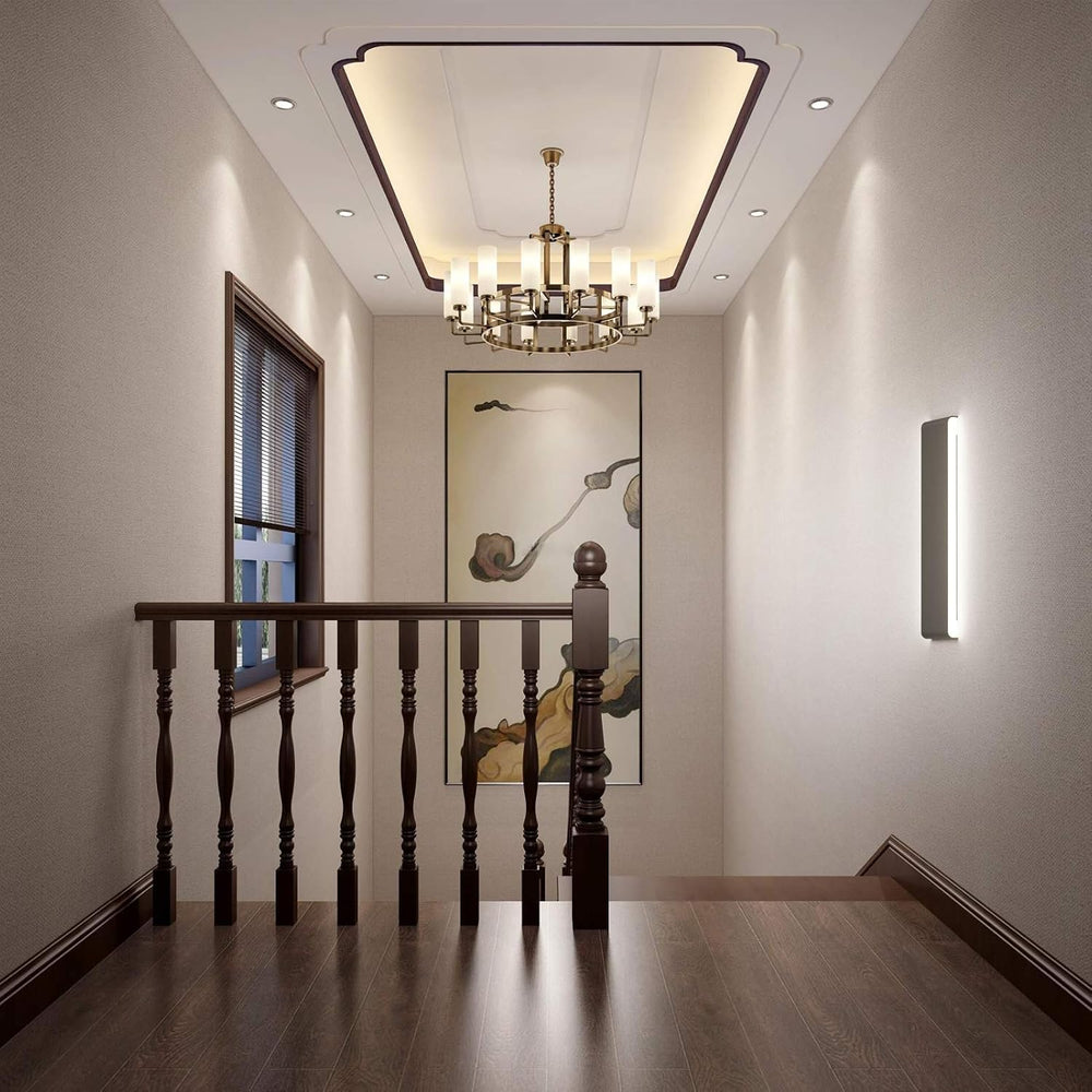 Aipsun 24" Modern Vanity Light Black Bathroom Light Fixture Over Mirror