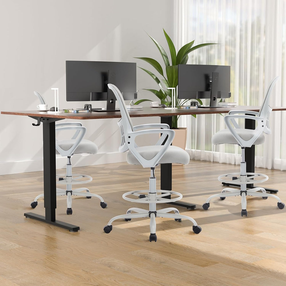 DUMOS Ergonomic Drafting Chair, Tall Office Chair for Standing Desk