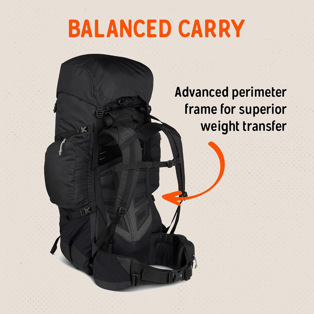 Kelty Coyote 60-105 Liter Internal Frame Backpack - Hiking, Backpacking, Trav...